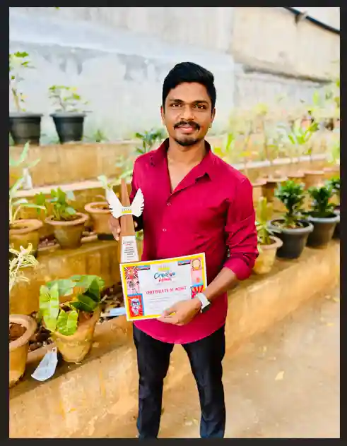 Talari Krishna, 1st prize winner in the Motion Graphic category